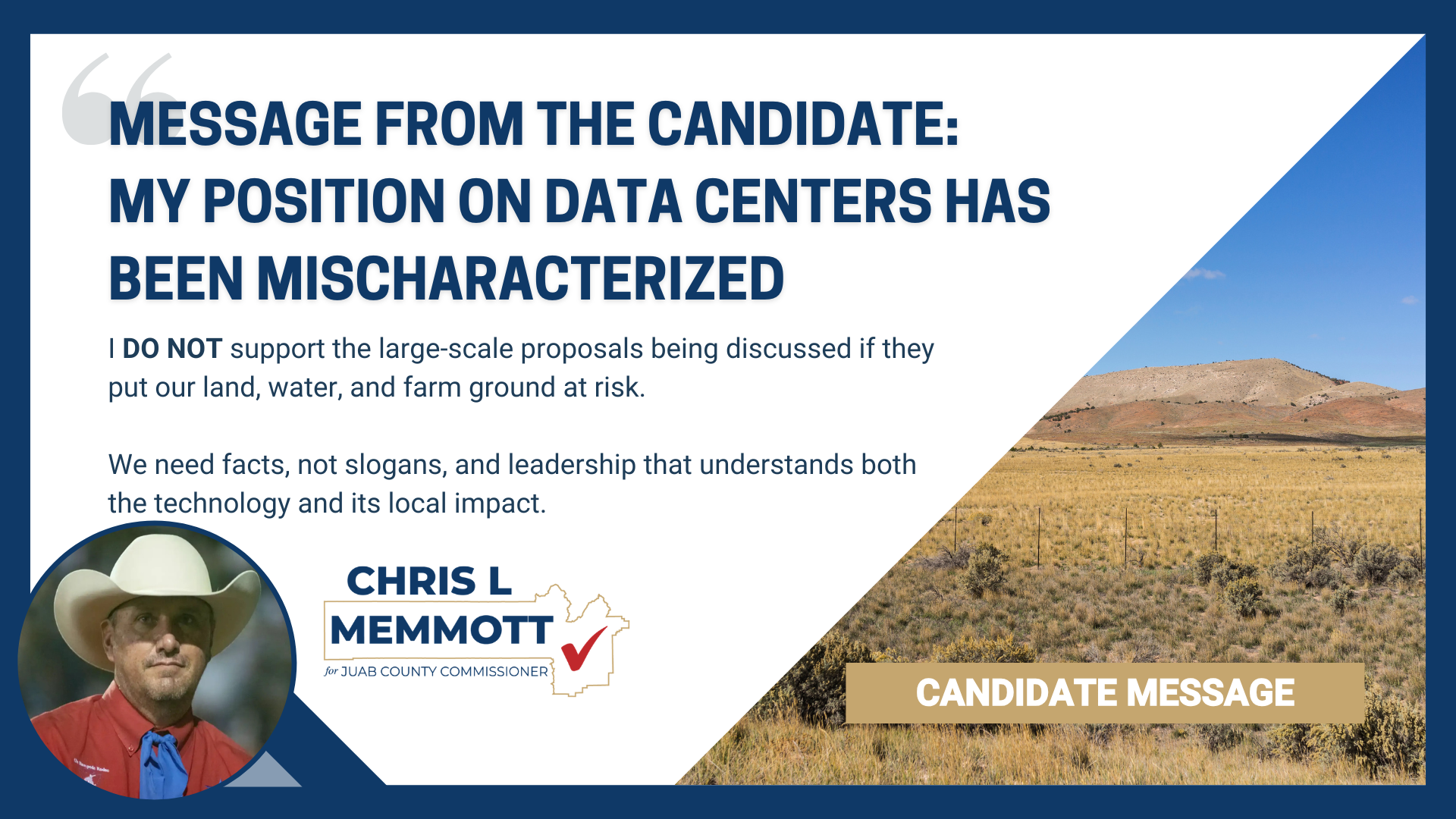 Candidate Message: Data Centers in Juab County